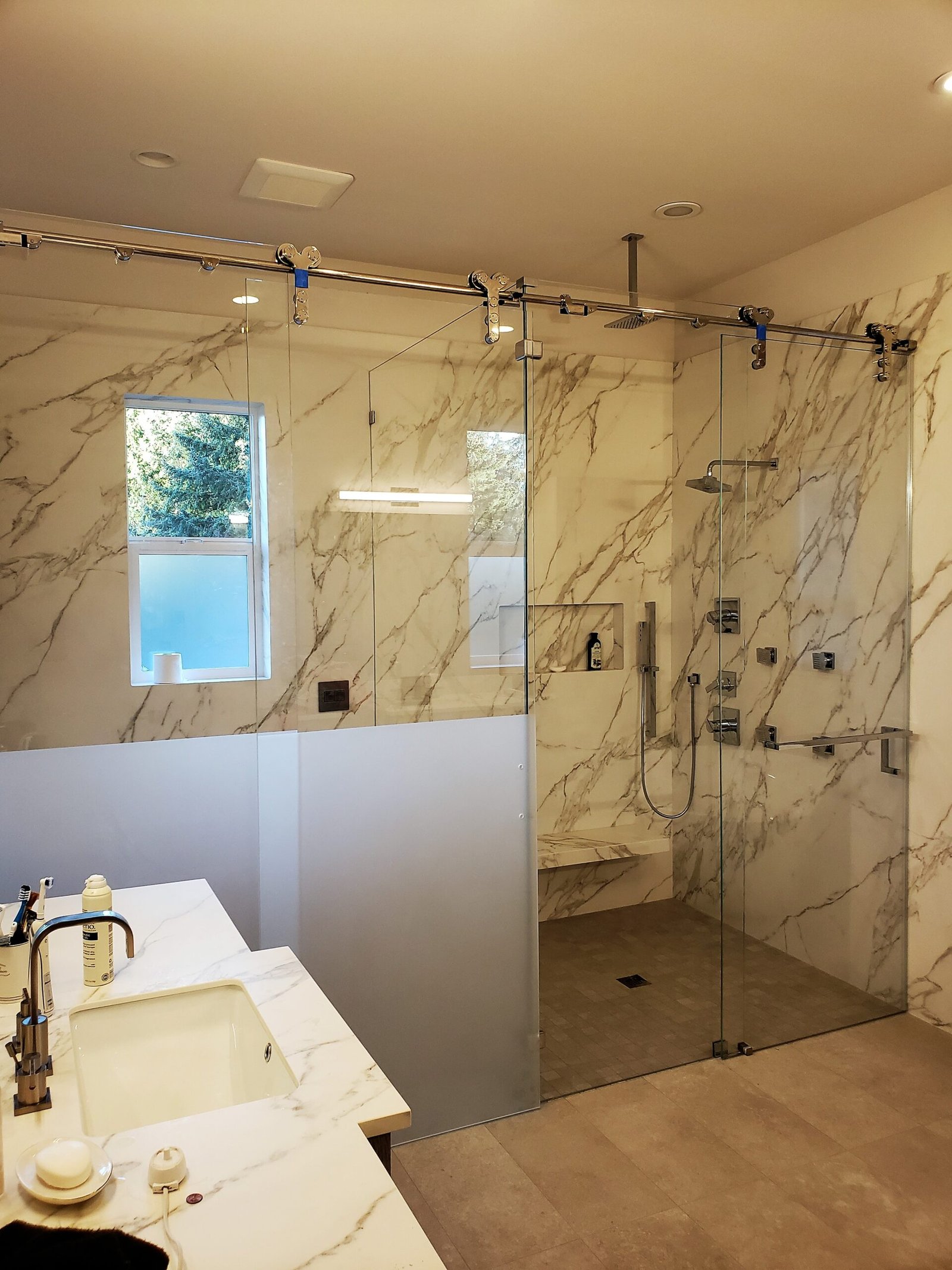 Frameless Shower door Installation in Seattle