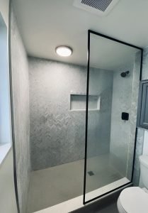 how to clean shower door splash panel seattle