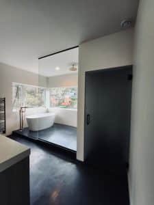 best glass splash panel shower door seattle