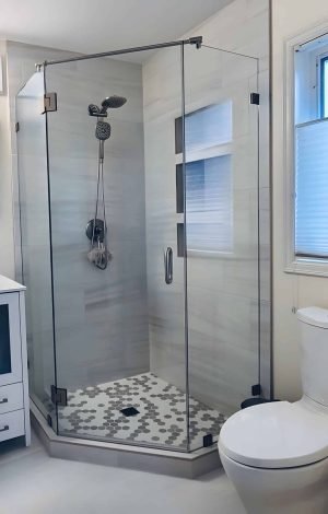 Neo Angle Glass door Seattle How to adjust shower door